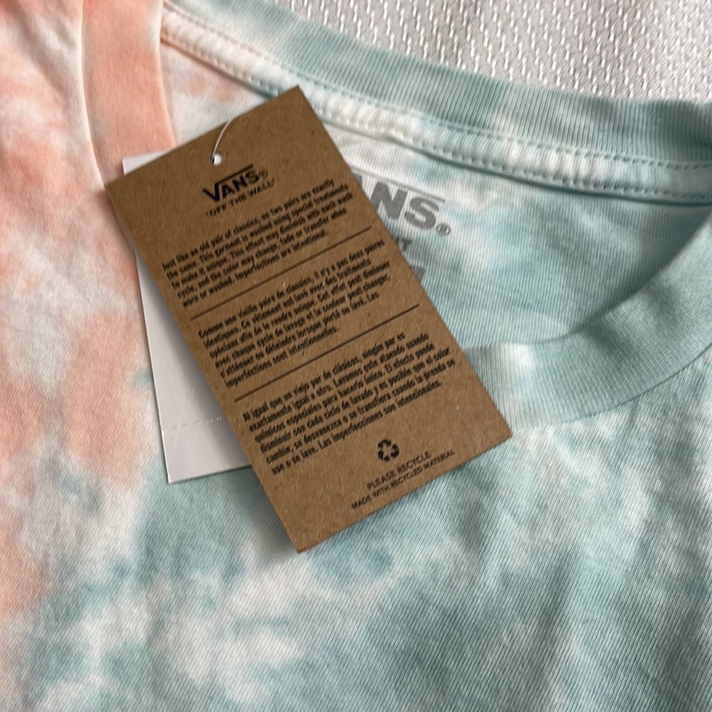 Vans mens tell a friend about Vans short sleeve tie Dye T-shirt off the wall - Picture 6 of 6